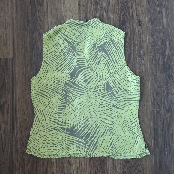 💙 Josephine Chaus 100% Silk Tropical Lightweight Top Size 12 - Picture 8 of 9